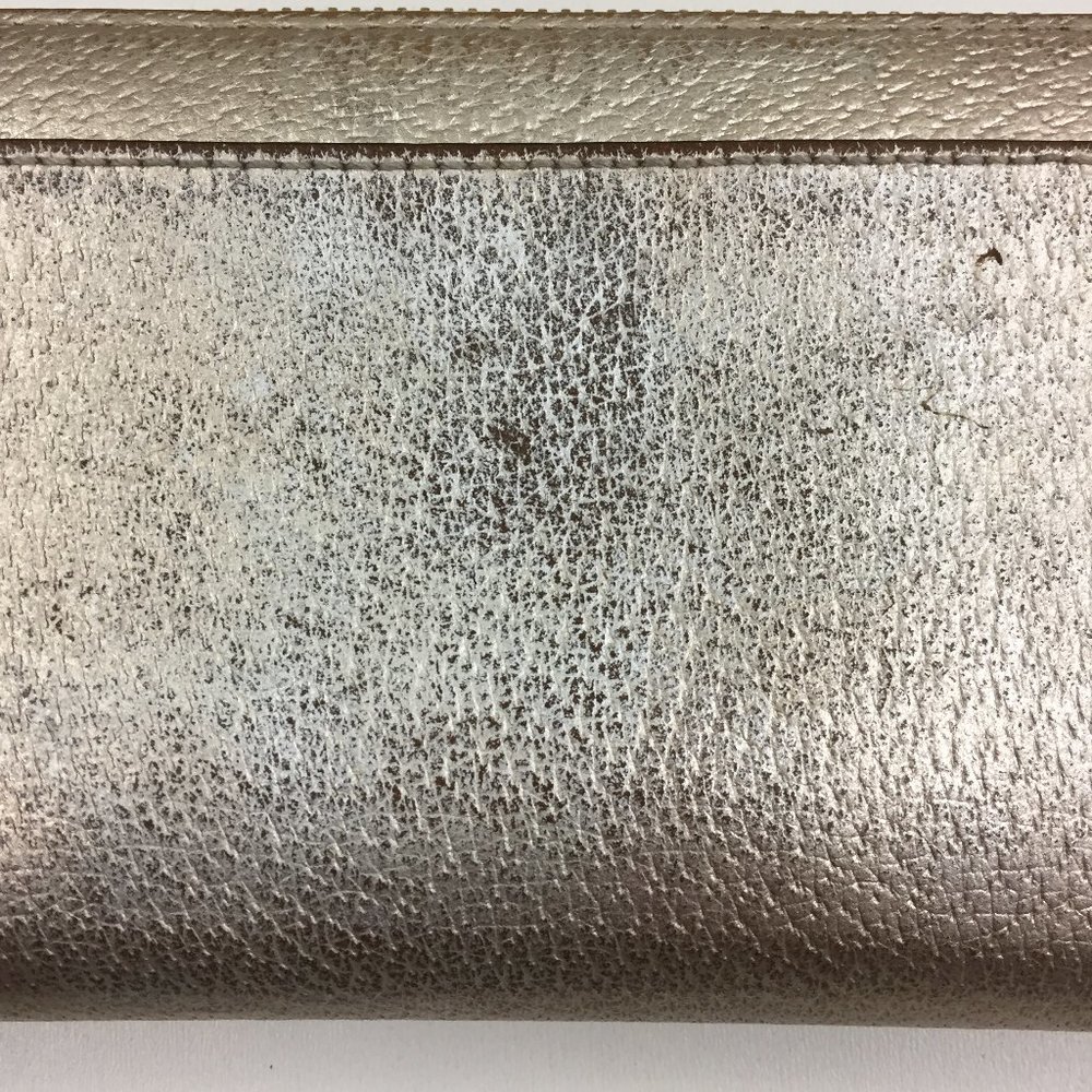 KATE SPADE New York Rose Gold Logo 100% Genuine Cow Leather Zip Around Wallet - Picture 9 of 10